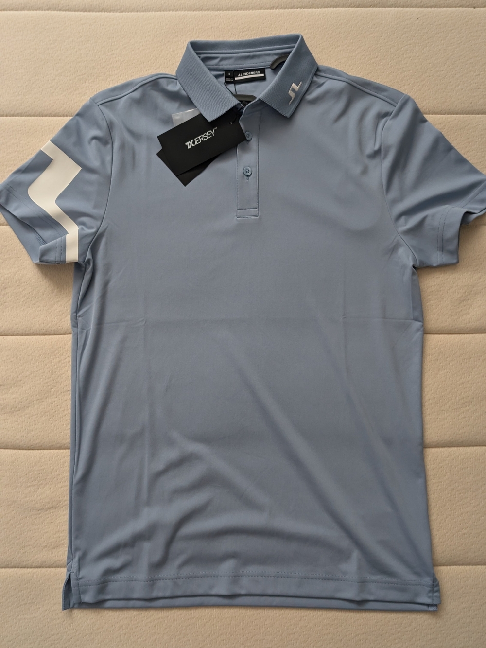 J.LINDEBERG Tour Tech Print Polo Color Block Gray